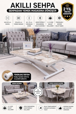Home Üst Tabla Mdf Beyaz Mermer Oval Köşe Alt Beyaz