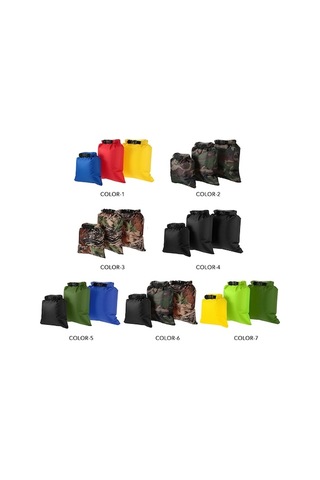 Novahub 3'lü Su Geçirmez Çanta Seti 3l+5l+8l - Kamp, Yürüyüş Ve Seyahat İçin Hafif Kuru Çantalar Çok Renkli, Küçük Boyutlu Çok Renkli