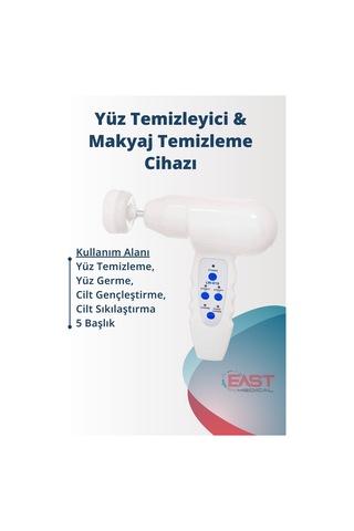 Portable Electronic Yüz Temizleme Seti Adaptörlü Frimatör Brush Fırça