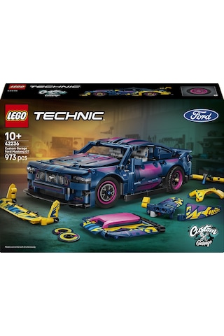 LEGO® Technic Modifiye Ford Mustang GT Araba 42236 - 10 Yaş ve Üzeri Çocuklar için 8 Detay İçeren Oyuncak Yapım Seti (973 Parça)