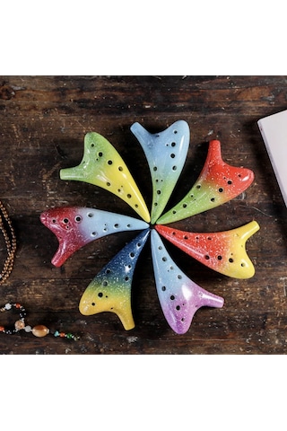 Hermann Mayer Pro Ocarina 12 Ses Bordo Mavi