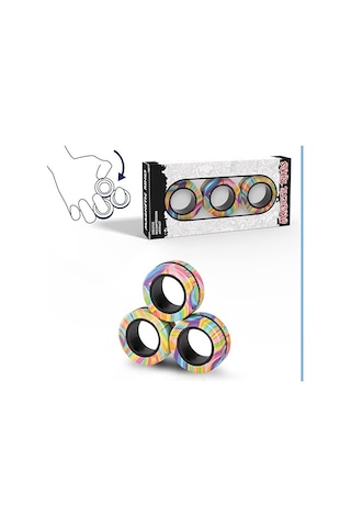 Magnetic Ring Stres Giderici Manyetik Halka Oyuncak Relax Fidget Oyuncak Stres Yüzüğü