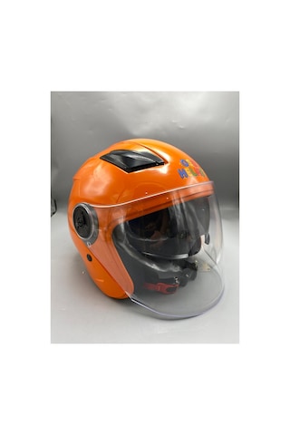 Helmet Açık Kaskı Çocuk Turuncu