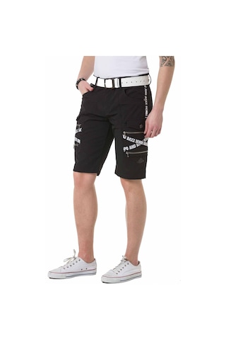 Ck253 Kargo Cepli Siyah Erkek Şort Haki