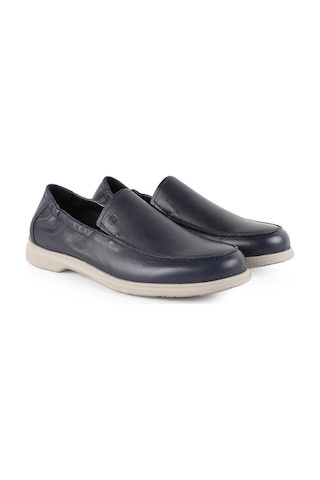 Libero L5929 Hakiki Deri Erkek Loafer - Dünyaca Ünlü Vibram Kauçuk Tabanlı Slip-on Günlük Ayakkabı Lacivert