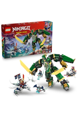 LEGO® NINJAGO® Lloyd’un Jet Robotu 71845 - 9 Yaş ve Üzeri Çocuklar için 5 Minifigür ve Ejderha İçeren Yaratıcı Oyuncak Yapım Seti (1112P)