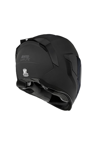 Icon Airflite Dark Kapalı Motosiklet Kaskı Mat Siyah