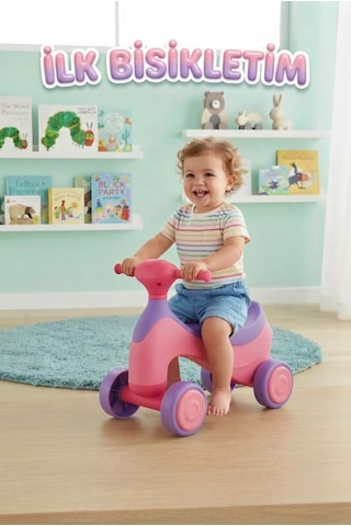 Miniklerin İlk Heyecanı: Motor Gelişimini Destekleyen Renkli Eğlenceli Ve Eğitici İlk Bisikletim Mor