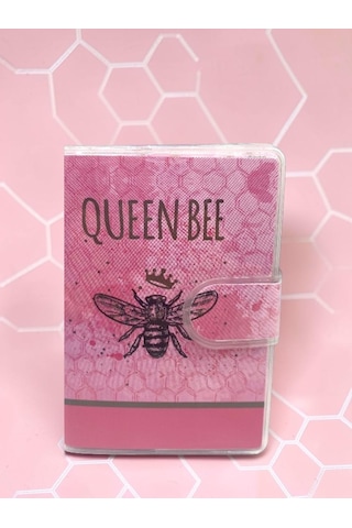 Queen Bee A7 Not Defteri , Çıt Çıtlı Cep Defteri - Pembe