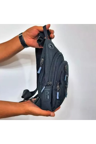 Ogdo - Tek Omuz Askılı Polyester Sırt - Göğüs Çantası - Body Bag - 3473 Sarı