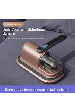 Jian Fan Evşarj Edilebilir Akar Temizleme Aleti Büyük Emişçiftçi Vuruşlu Ultraviyole Sterilizasyon Akar Temize Elektrikli Pürge Yatağıaltın
