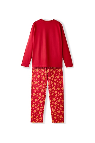 Gsstore Galatasaray Çocuk Yeni Yıl Pijama Takım C252298 Sarı - Kırmızı