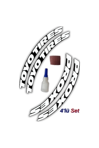 Toyo Tires & Proxes Otomobil Motosiklet 3d Araç Lastik Jant Yazı