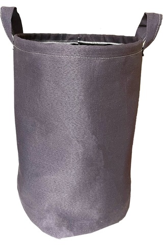 Vip Çamaşır Sepeti Çift Kat Kumaşlı Katlanabilir Sepet-Gri