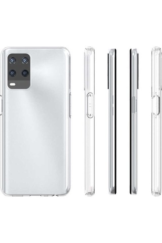 Oppo A54 4G Kılıf Zore Şeffaf Ince Ve Esnek Süper Silikon Kılıf Renksiz