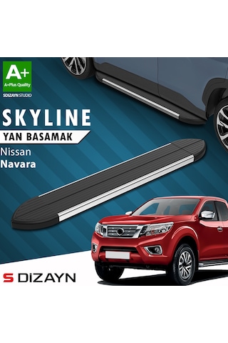 S-dizayn Nissan Navara 3 Skyline Krom Yan Basamak 203 Cm 2015 Üzeri A+ Kalite