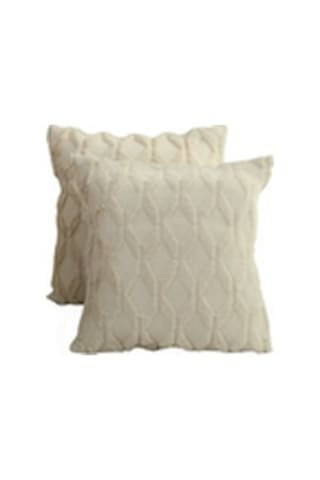 Aubyhe 2 Adet Yumuşak Kürk Ve Kadife Yastık Kılıfı, 18x18 İnç, Kayıp Rengi, Gizli Reçme, Yıkama Kolay, Yumuşak Dokuma Sadece Kılıflar Çok Renkli