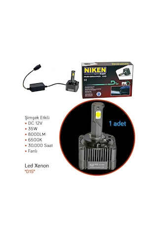 Niken D1s Led Xenon Pro Serisi 1 Adet 32w 8000 Lm