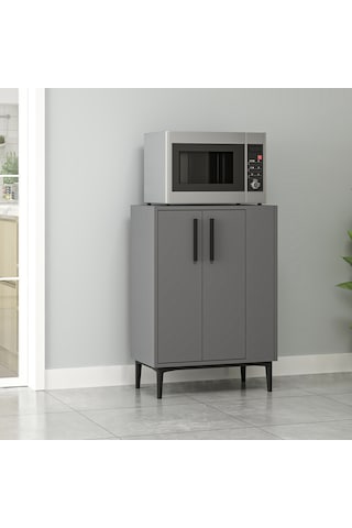 Dekorosso New Lowya Çok Amaçlı Kiler Dolabı Antrasit