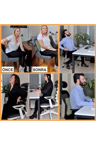 Beddo Bambu Serisi Ortopedik Bel Destek Yastığı Bel Desteği