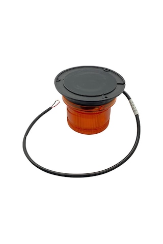 12v-24v Çakar Tepe Lamba Ledli Mıknatıslı Kablolu Sarı 128 110 Mm