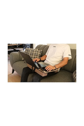 Minderli Laptop Sehpası, Telefon Ve Tablet Bölmeli, 33x55 Cm Diğer