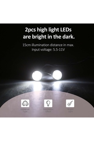 Didadodo 2 Adet Rc Araç Led Aydınlatma Kit - 5.5-11v Beyaz Işık, Dıy Aksesuar, Renkli Işık Seçenekleri