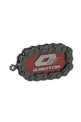 Qj Motor Zincir Detaylı Anahtarlık Kırmızı