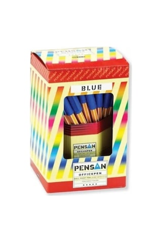 Pensan Mavi Tükenmez Kalem Pk 60'lı Ball Paint Pen