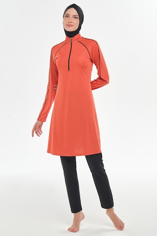 Reglan Kol Likralı Tam Kapalı Tesettür Mayo 3129 Tarçın Tarçın