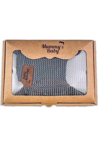 Mummy's Baby Organik Pamuk Battaniye 80x100 Gri