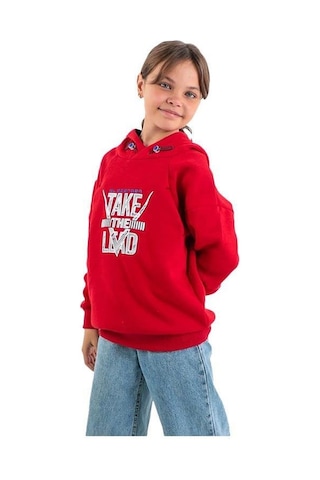 Slazenger Do Çocuk Sweatshirt St22wc031-600 Kırmızı-kırmızı