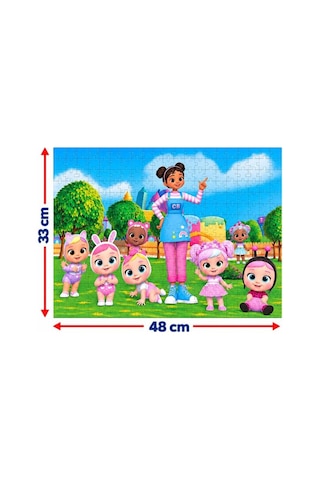 200 Parça Cry Babies Puzzle Sevimli Bebek Karakterleri Temalı Yüksek Baskı Kaliteli 33 X 48 Cm Puzzle