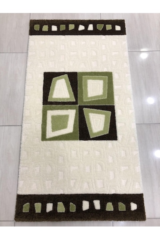 Saray Halı Samyeli 10818 Wy 80X150 Yeşil Krem Küçük Ölçü Halı !