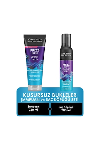 John Frieda Frizz Ease Dream Curls Kusursuz Bukle Şampuanı 250 ML + Saç Köpüğü 200 ML