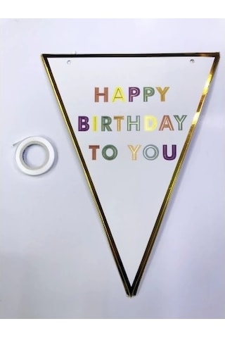Happy Birthday To You Flama Bayrak Süsü Alithestereo