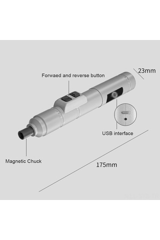 Symbee Mini Elektrikli Tornavida Seti - Type-c Şarjlı, 250 Rpm, Hassas Tamir Aleti