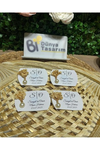 Uv Baskı Pleksi Magnet Söz, Nişan, Nikah, Düğün, Kına 10 Adet Camel