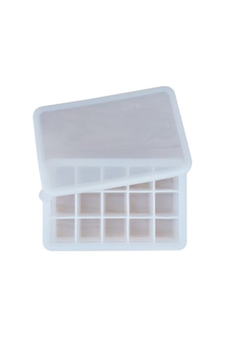 Besthome1 15 Izgara Silikon Buz Kalıbı, Kapaklı, Kolay Kaldırılabilir, Renkli Mutfak Ürünü Çok Renkli