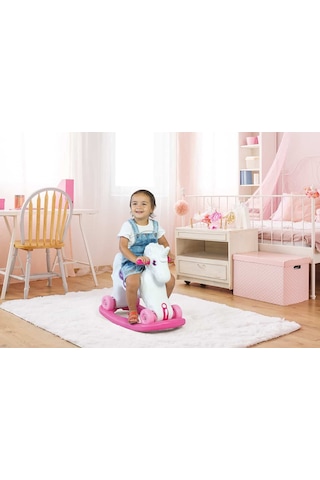 Dolu Unicorn Sallanan Tekerleklı At  2509