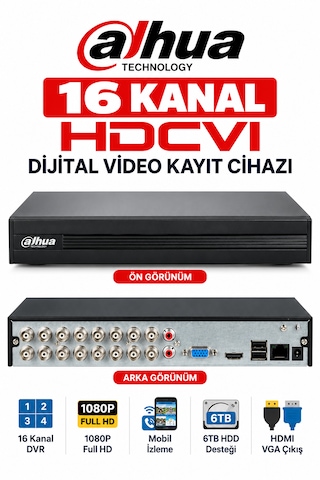 Xvr1b16-ı/t 16 Kanal Hdcvı Kamera Kayıt Cihazı