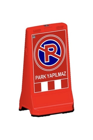 Park Yapılmaz Baskılı Çift Yön Ultra Levhalı Reklam Dubası Kırmızı Renk 7.5 Kg