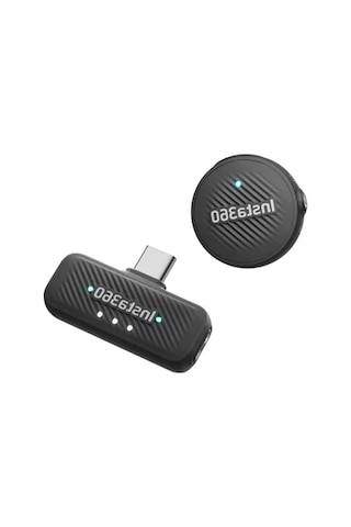 Kablosuz Mikrofon Seti, 300 M Menzil Ve Usb-c İle Kullanım Kolaylığı