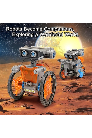 Sillbird 15'i 1 Arada Güneş Enerjili Robot, 8+ Yaş Çocuklar Için Eğitici Stem Oyuncak Akıllı Oyuncaklar