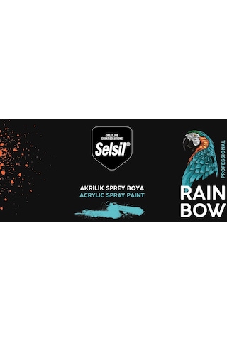 Selsil Rainbow Akrilik Sprey Boya Ateş Kırmızı 400 Ml - Ral3000