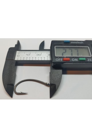 Sazan Avı Kurv Shank Model Teflon Siyah Delikli Olta Iğnesi No:2