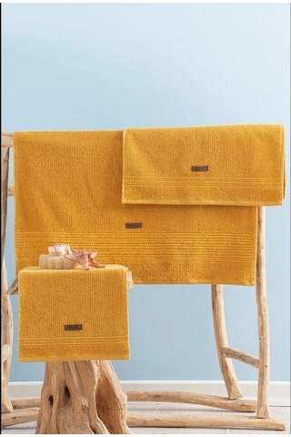 Cotton Box Welness Sunset Sarı Havlu Seti Sarı