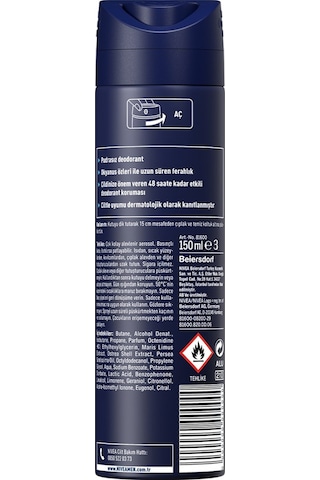 Nivea Men Fresh Active Erkek Sprey Deodorant 5 x 150 ML