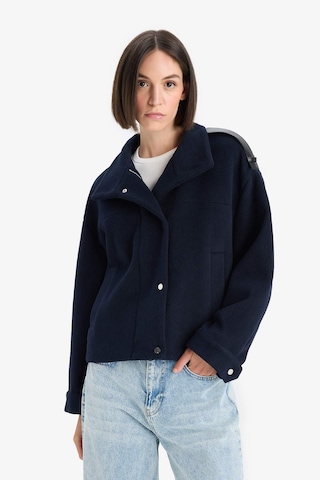 Defacto Regular Fit Kaşe Düğmeli Kısa Kaban E8661ax25aunv250 Lacivert