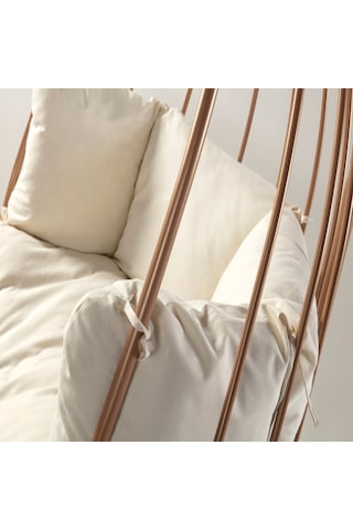Babyhopeankara Heyner Gold Bahçe Balkon Salıncağı Hamak Lüx Metal Salıncak